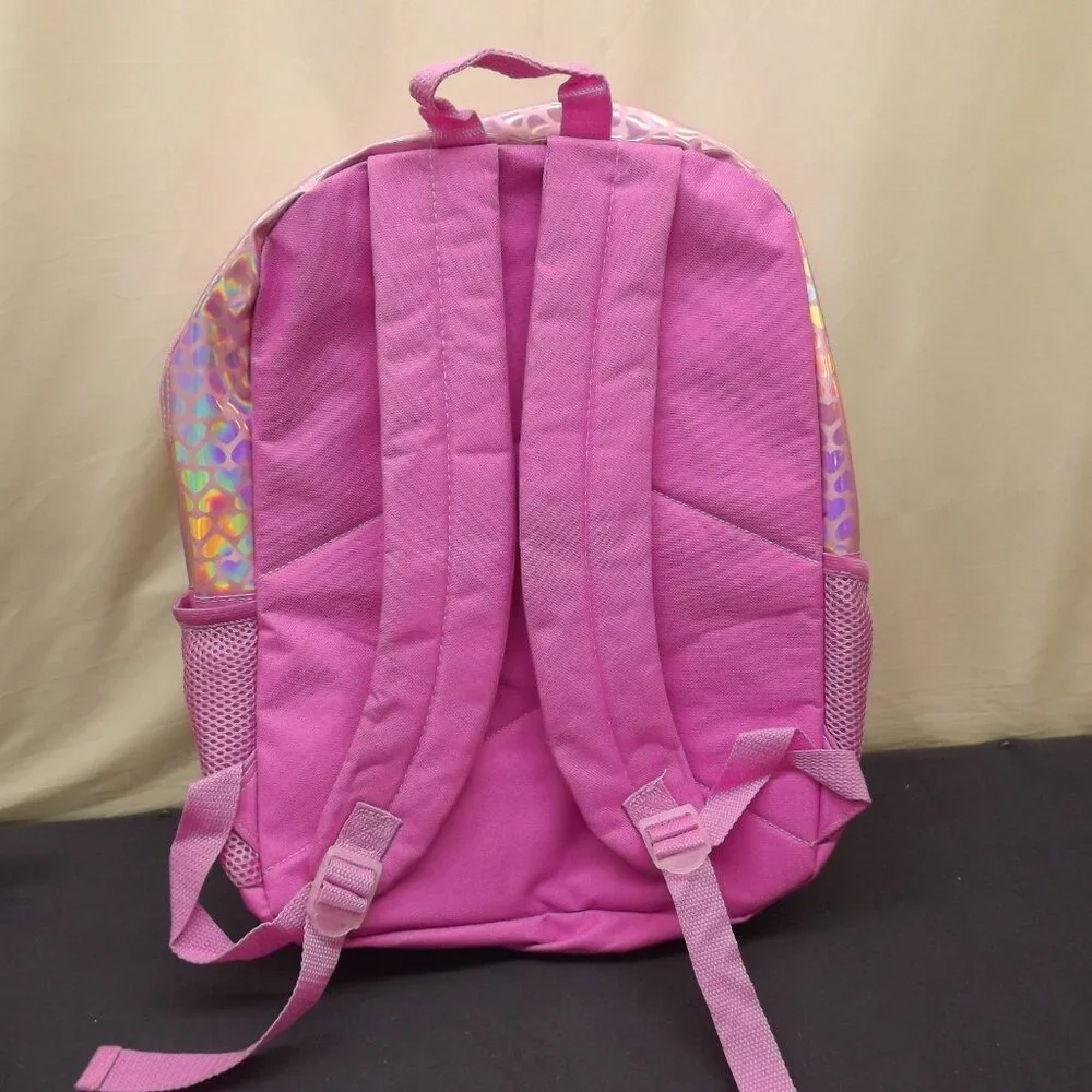 Wonder Nation Backpack Pink Glitter Rainbow Kids